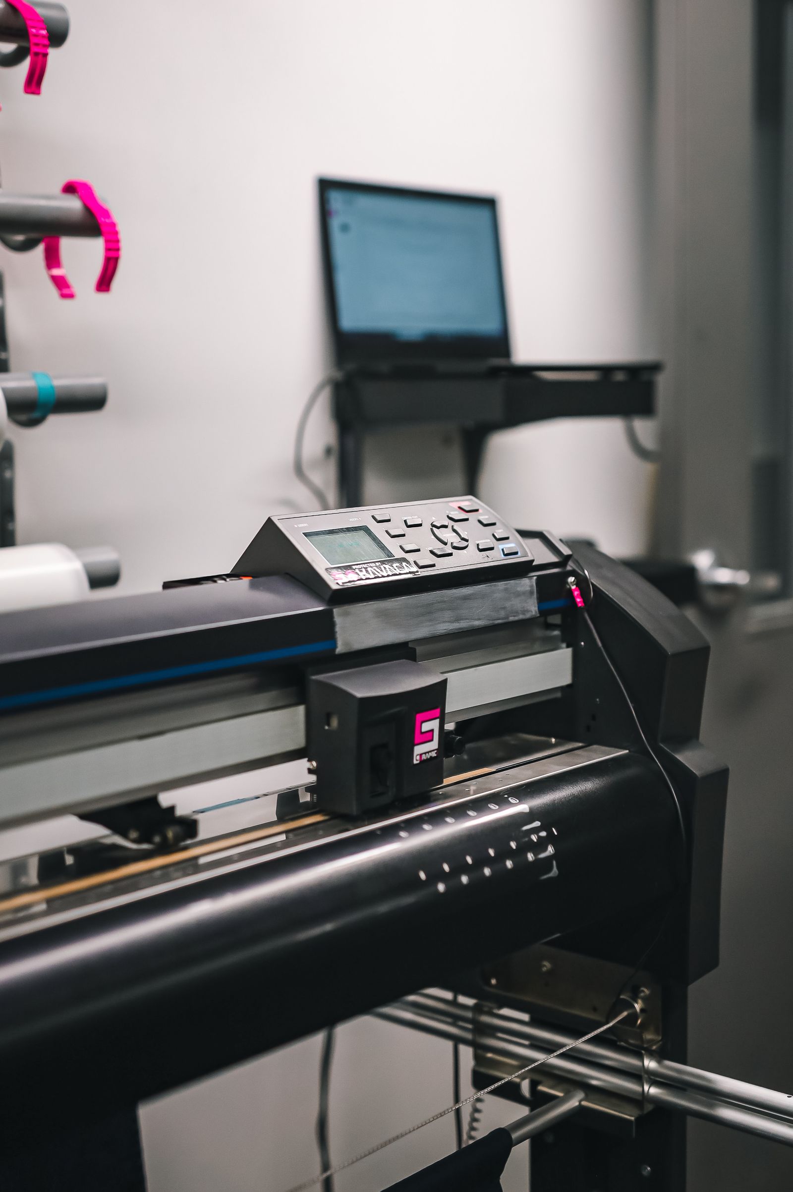 Large-format print and cut equipment