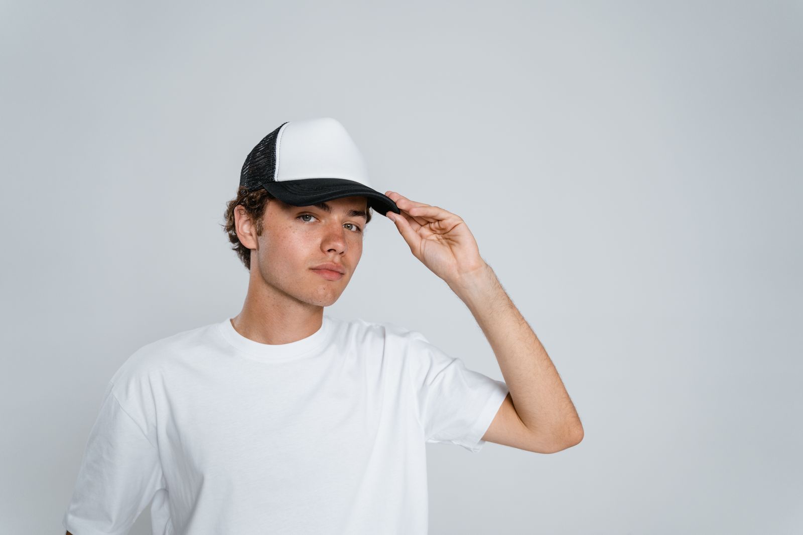 Blank promotional cap and t-shirt