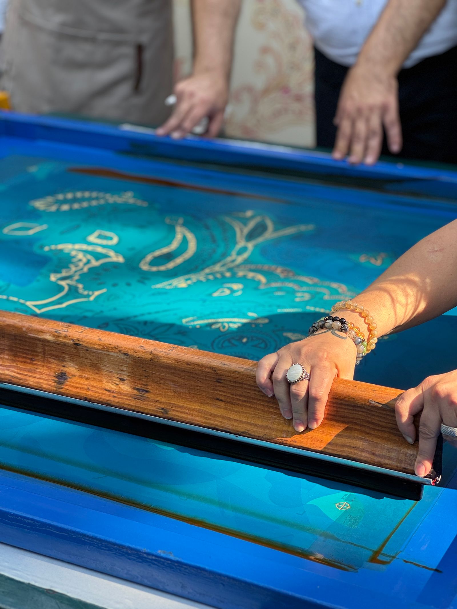Screen printing a custom design
